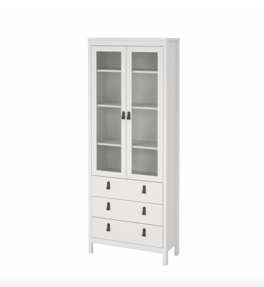 Vitrineskab Nordic white