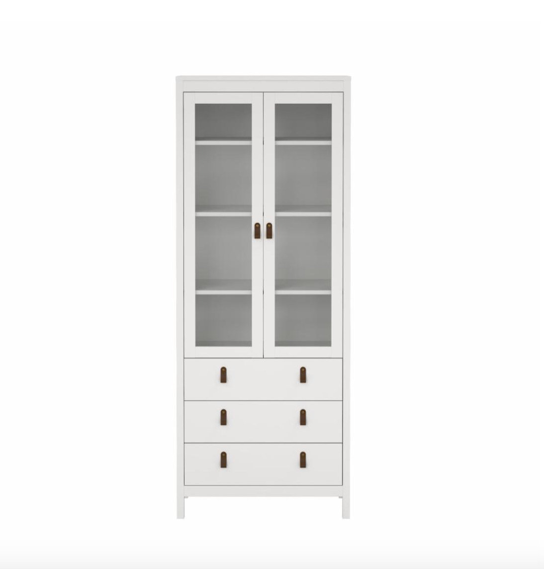 Vitrineskab Nordic white