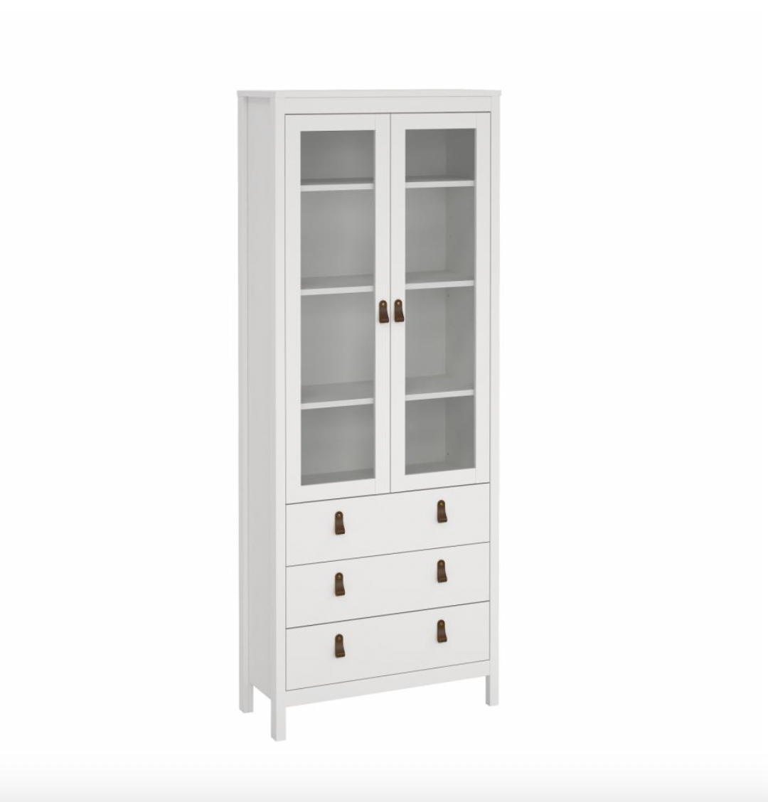 Vitrineskab Nordic white