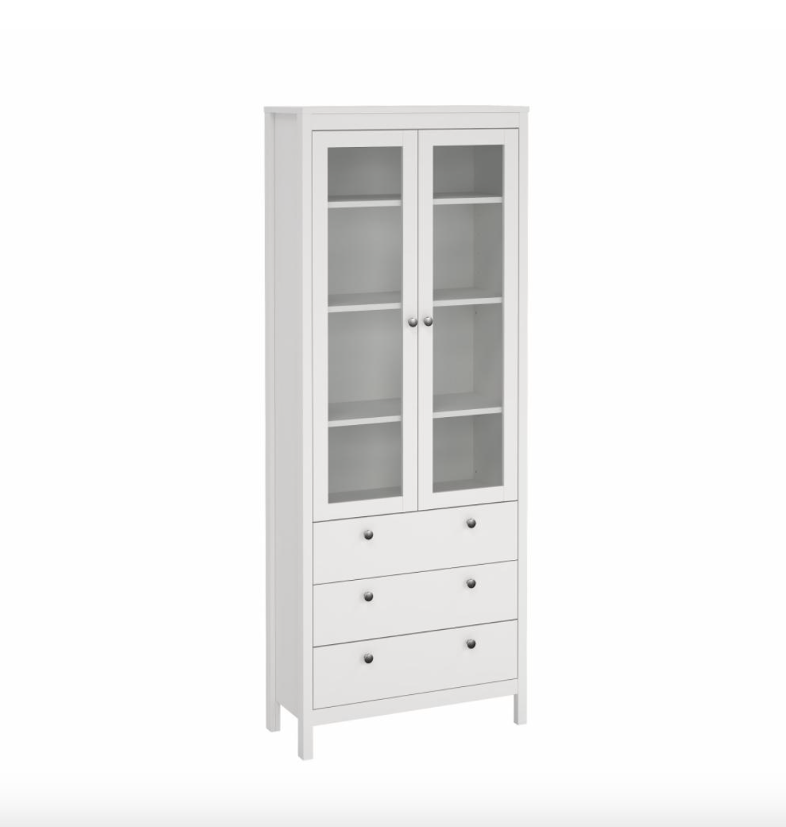 Vitrineskab Nordic white