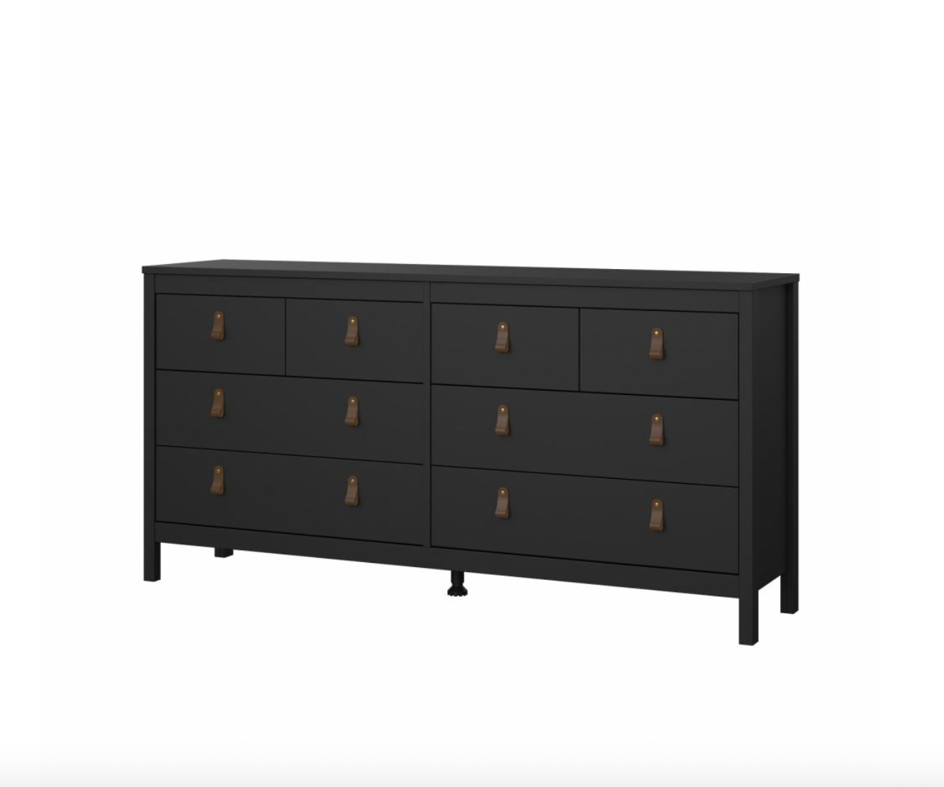 Kommode med 8 skuffer - Black
