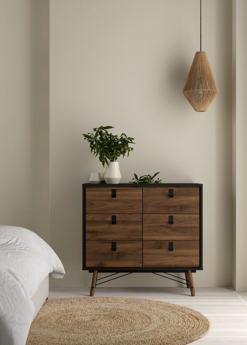 Kommode Walnut / black