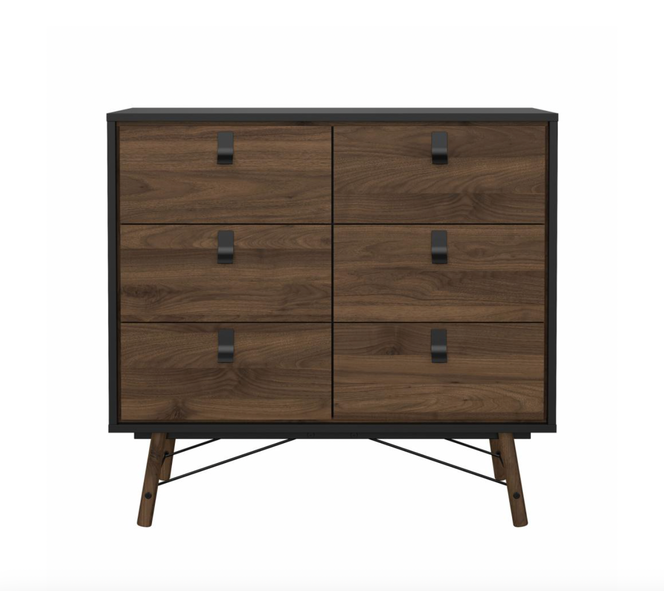 Kommode Walnut / black