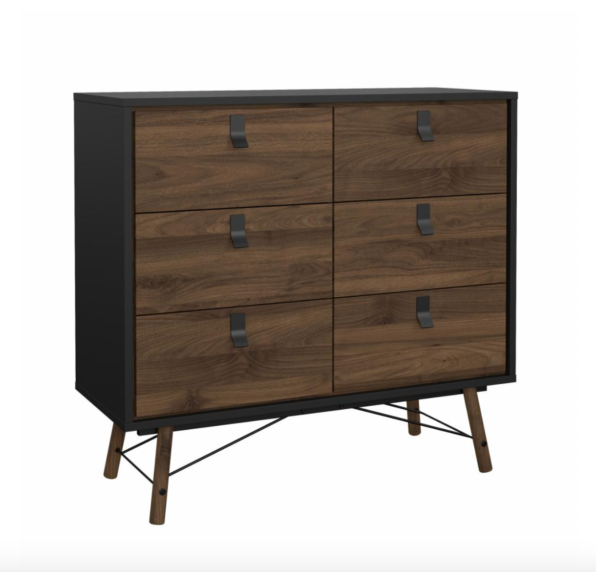 Kommode Walnut / black
