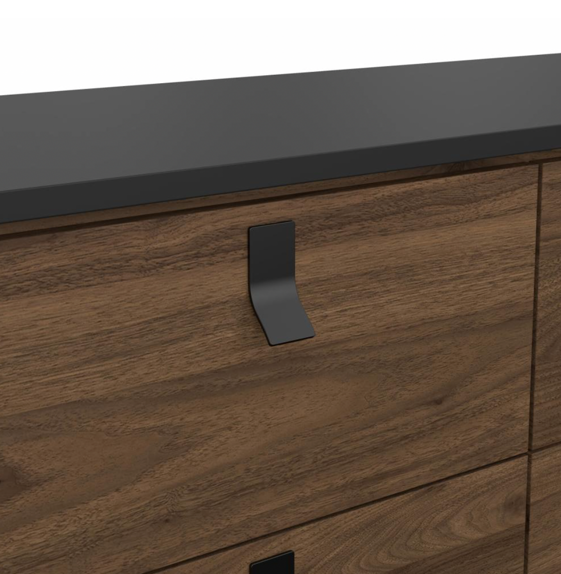 Kommode Walnut / black