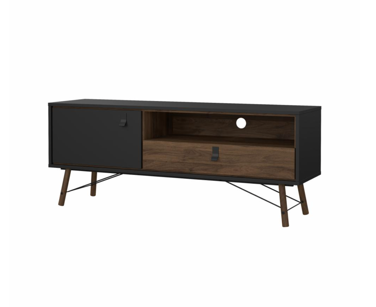 Tvbord - Walnut / Black