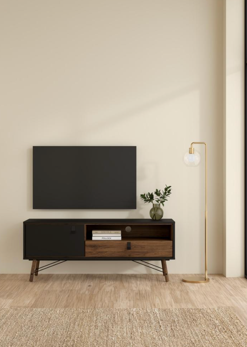 Tvbord - Walnut / Black