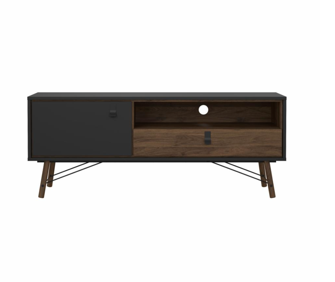 Tvbord - Walnut / Black