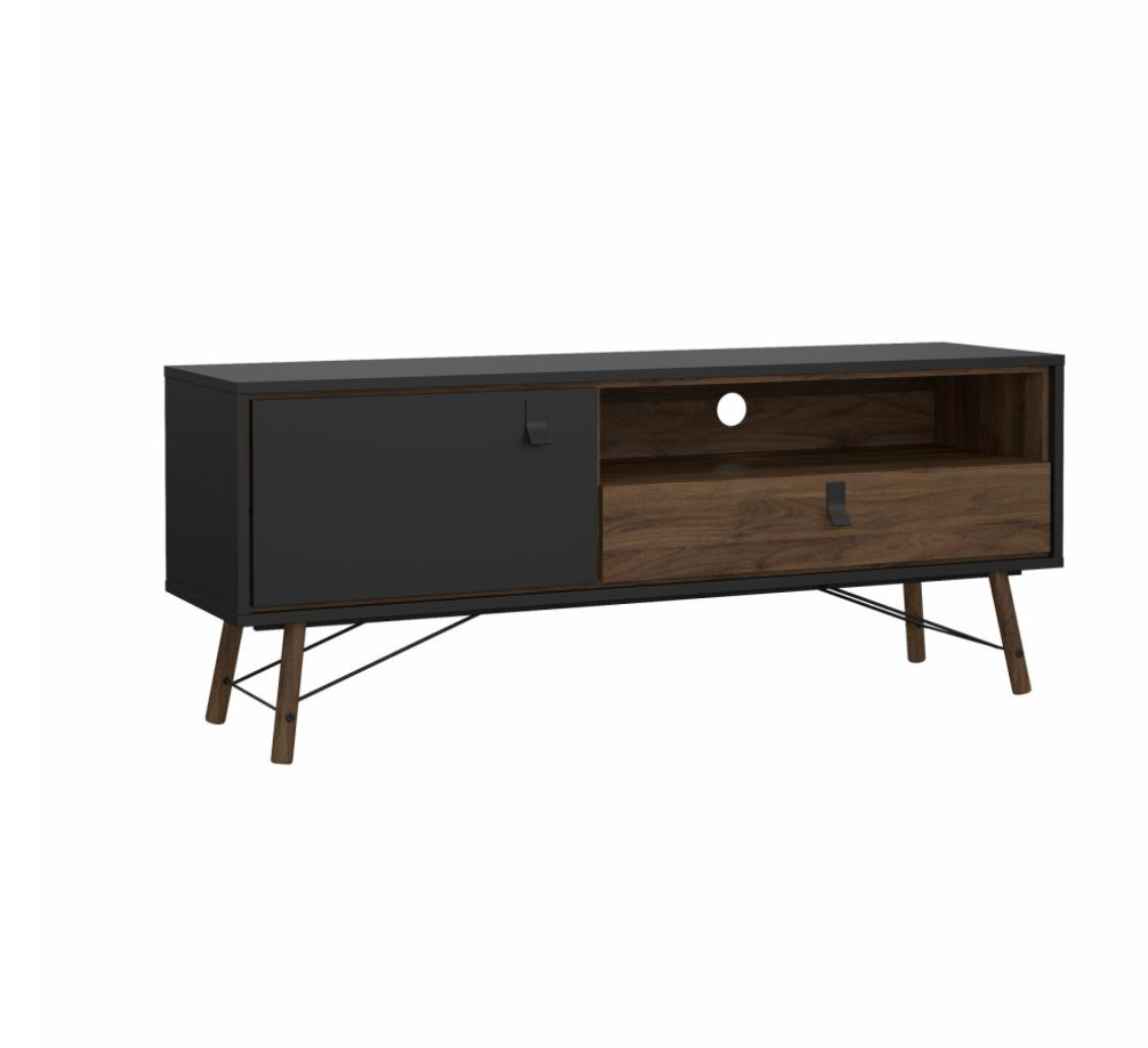 Tvbord - Walnut / Black