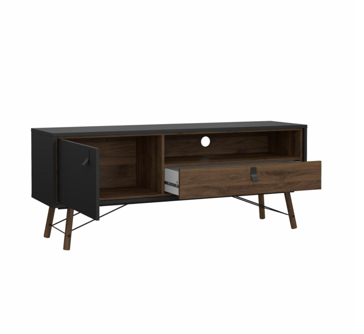Tvbord - Walnut / Black