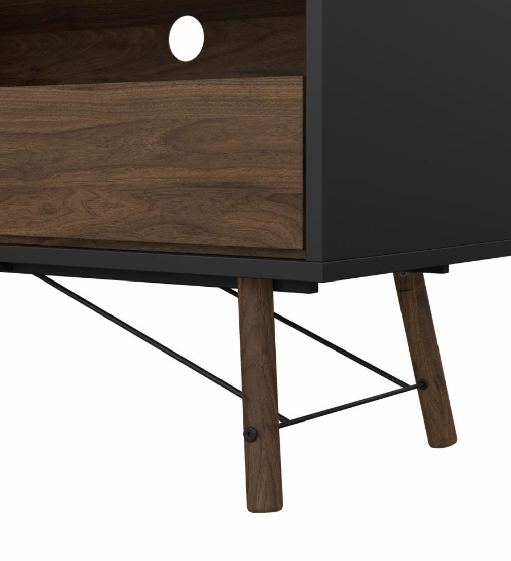 Tvbord - Walnut / Black