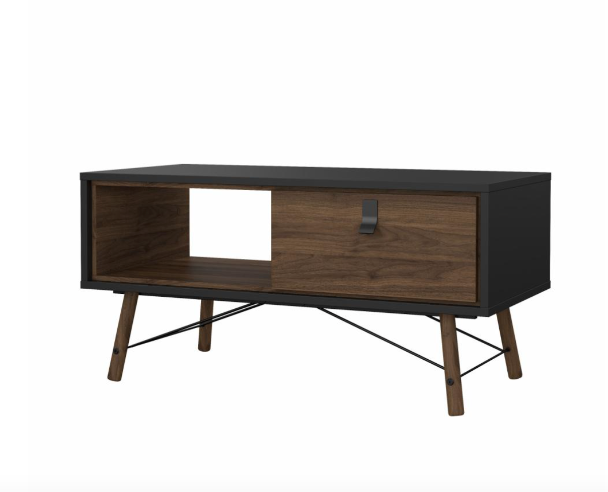 Sofabord Walnut / black