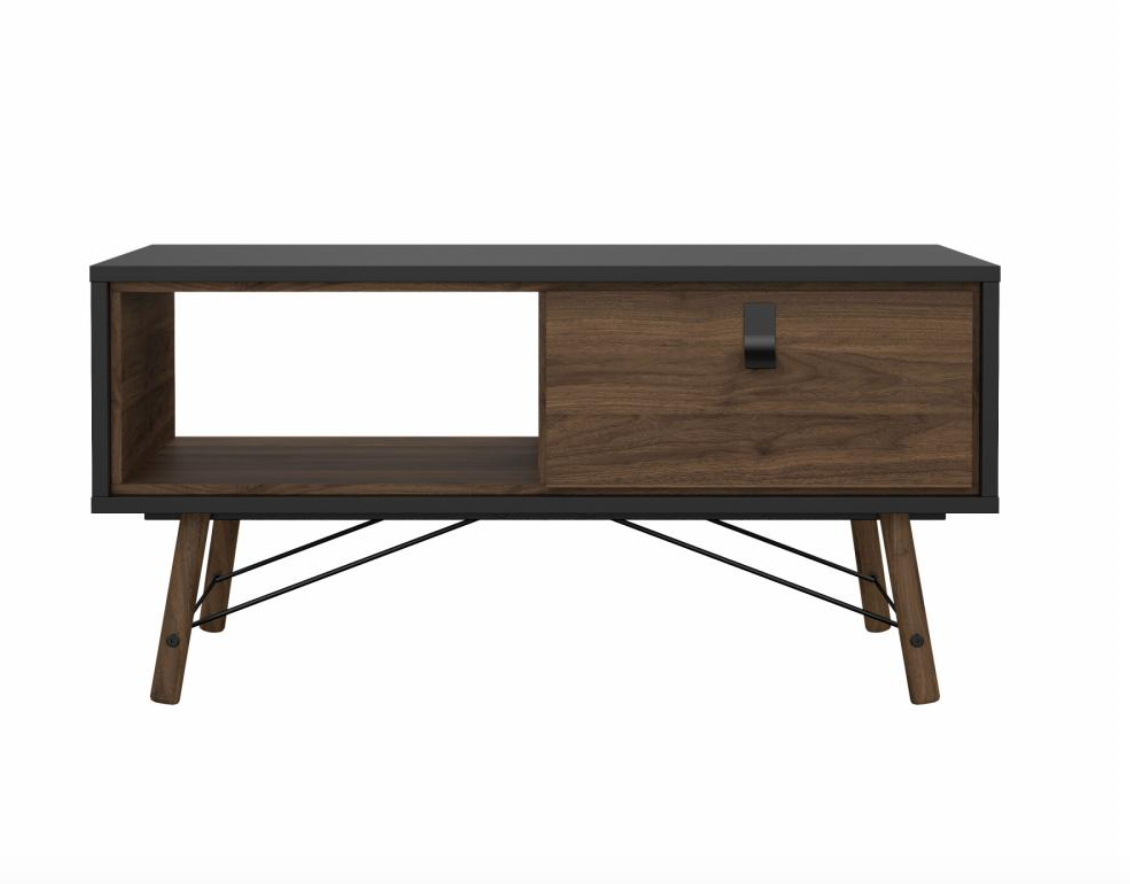 Sofabord Walnut / black