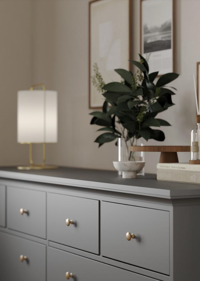 Kommode dobbelt Luna Grey