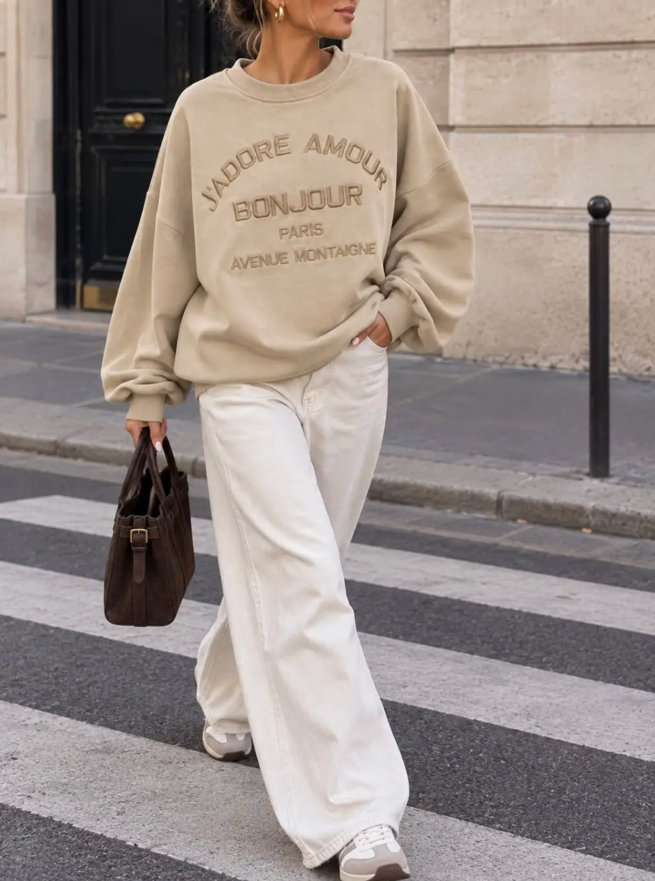 Sweater BONJOUR beige