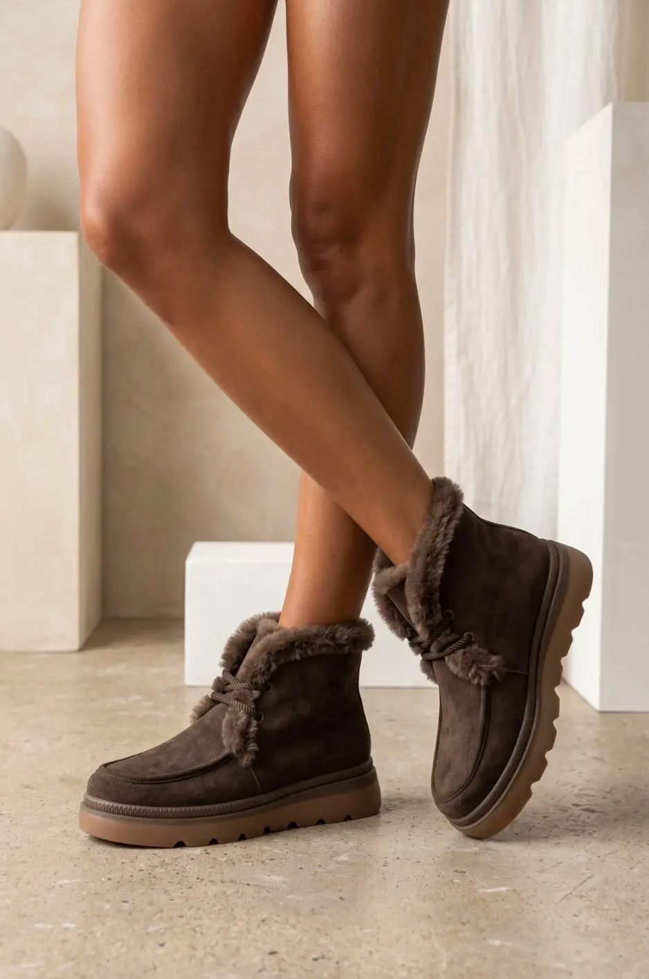 Ankelstøvler winter brown