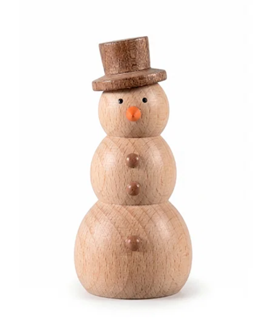 Snemand - wood – dekorativ figur