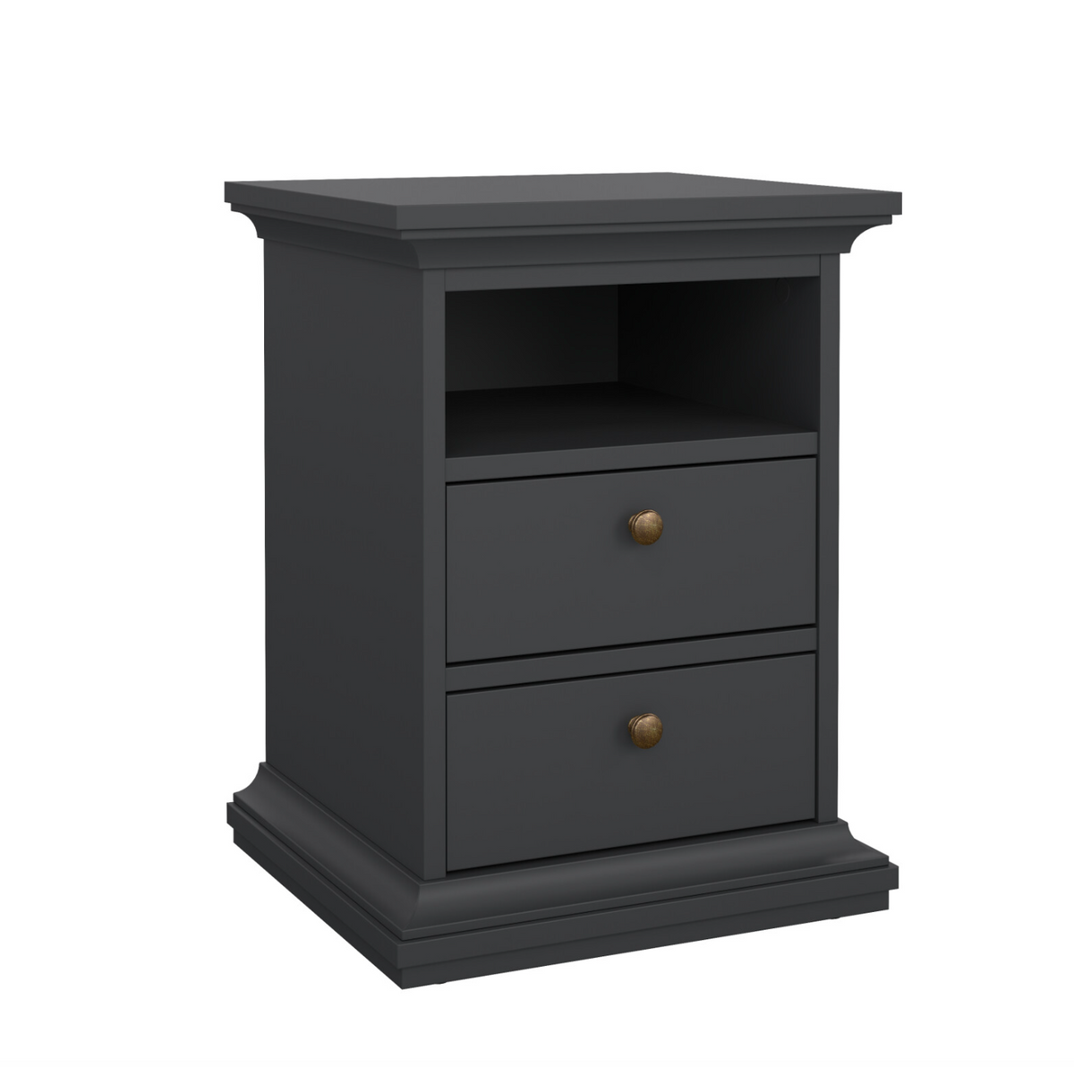 Natbord Paris Grey – 2 skuffer