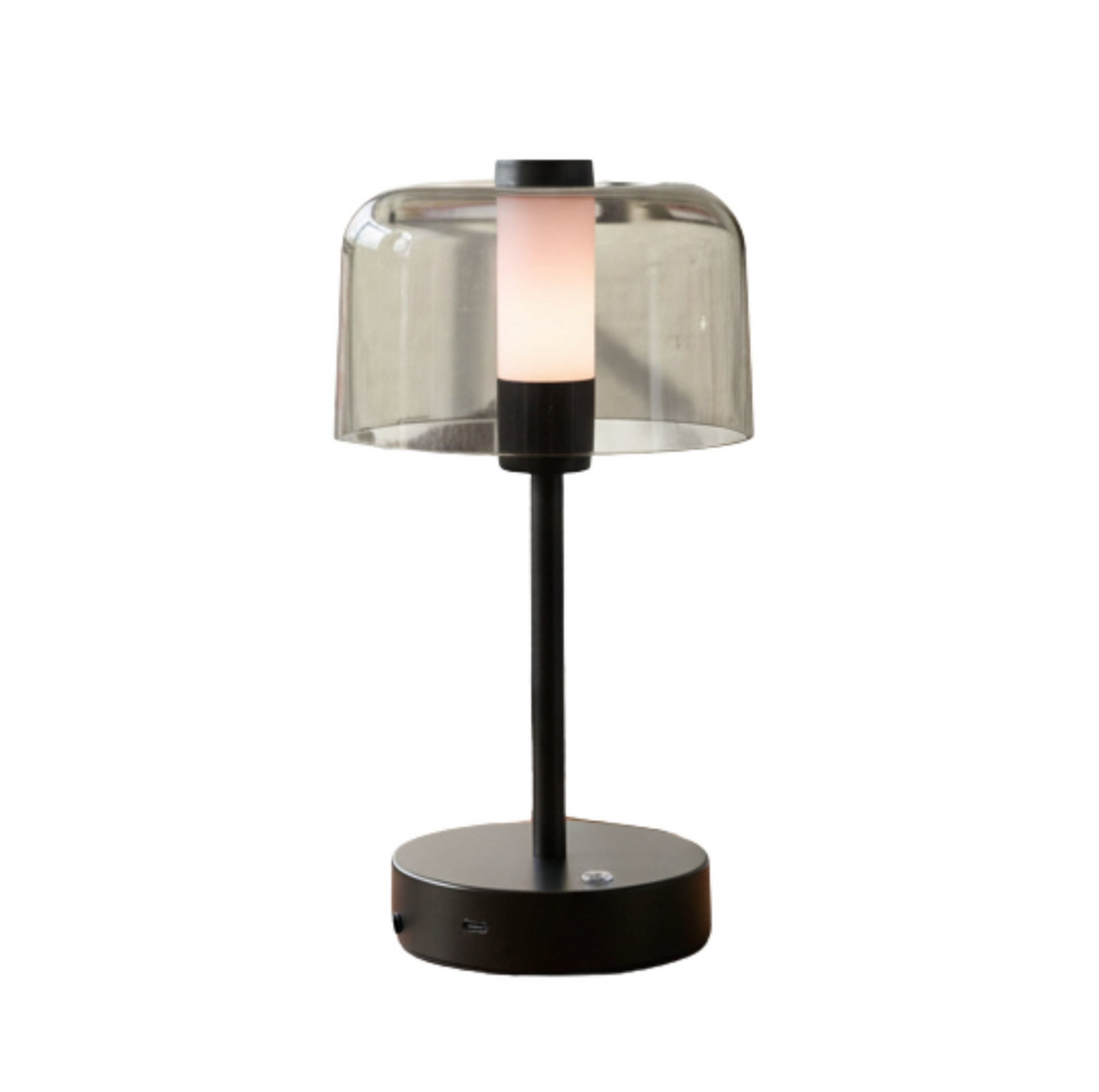 Bordlampe genopladelig – sort