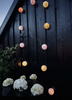 LED Lyskæde med solceller - PASTEL Mix 1