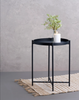Sengebord eller sidebord i sort metal