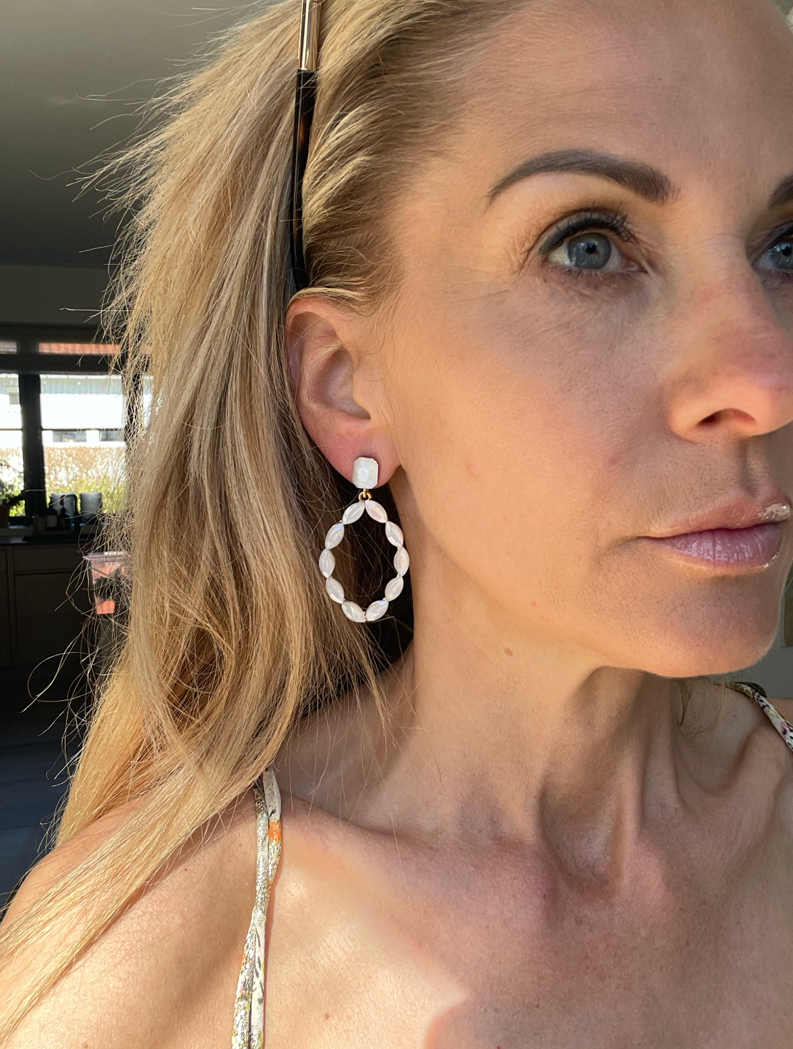 Øreringe Melrose - Off white