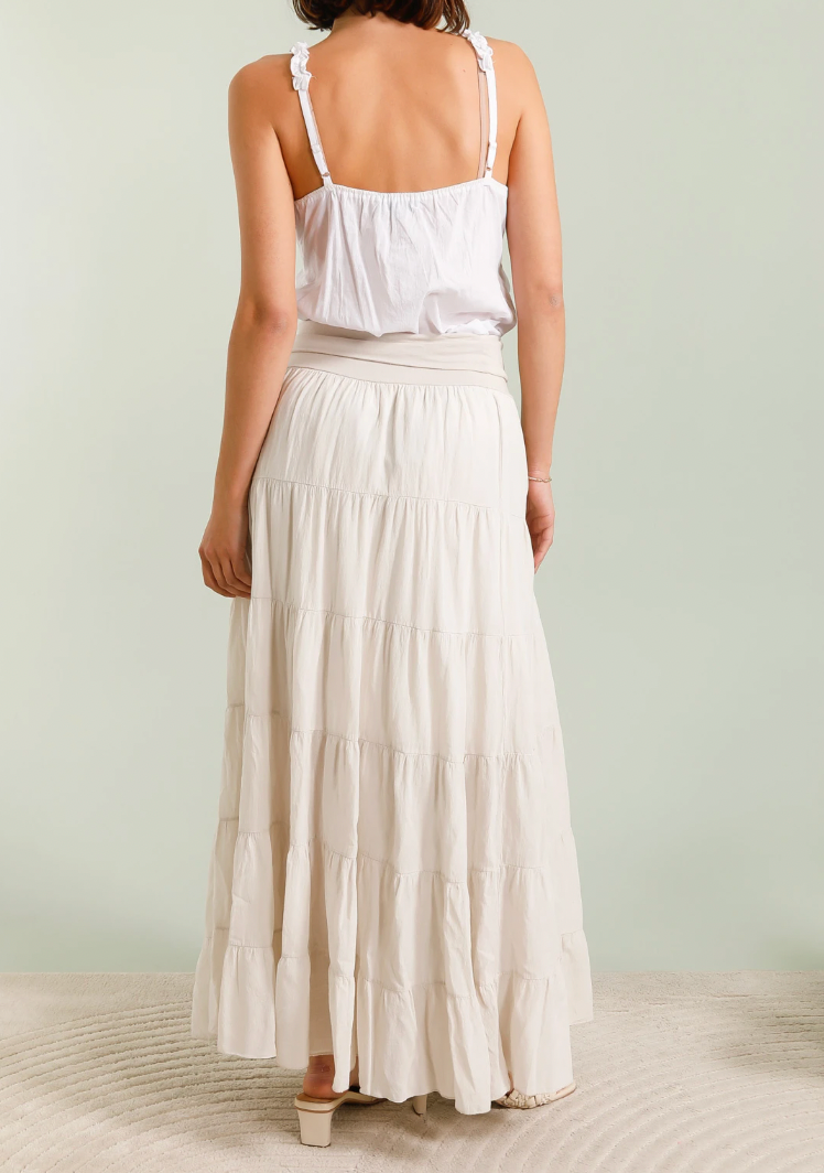 Nederdel Boheme cotton – S/M Beige