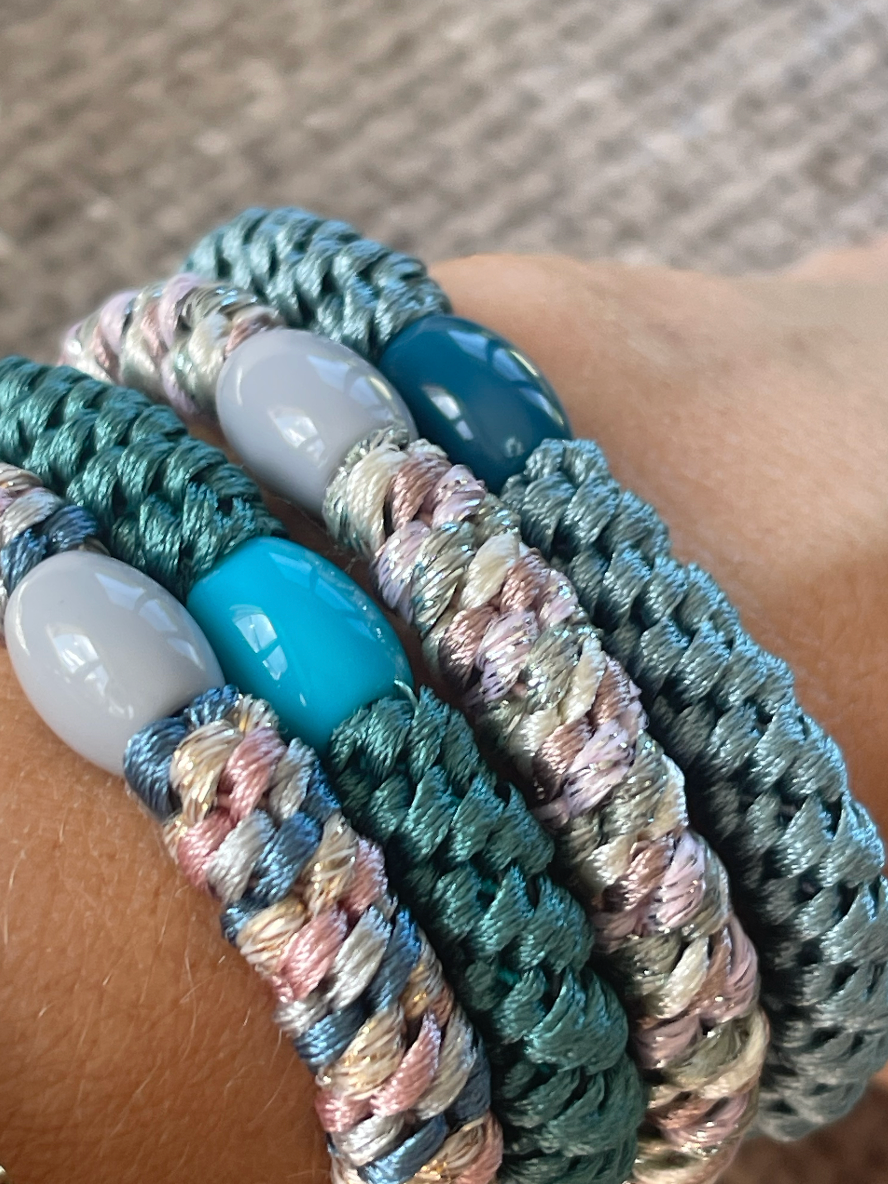 Hårelastikker Supreme Aqua - 4 stk.