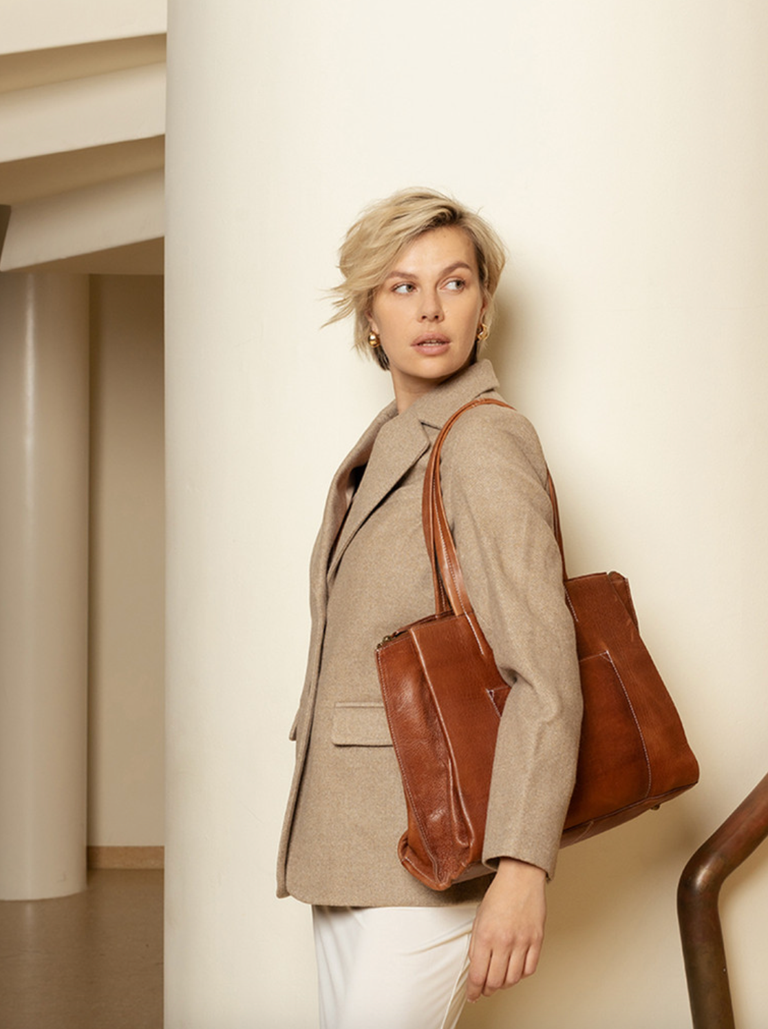 Arbejdstaske - Valerie Cognac