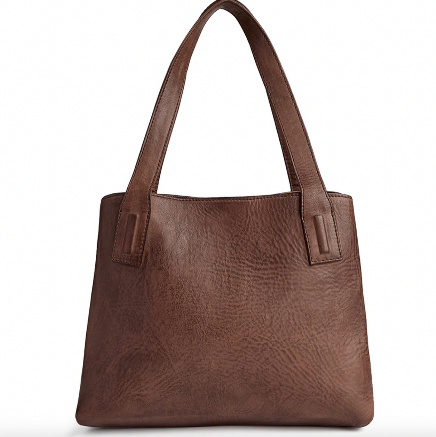 Skuldertaske - Brandy leather