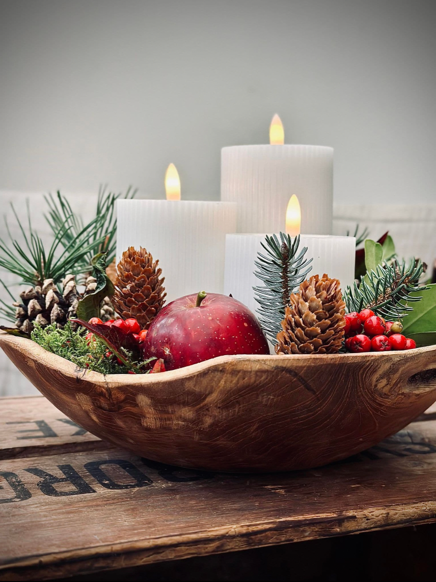 LED Bloklys med riller - Sæt med 3 stk ink fjernbetjening