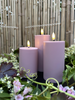 LED Udendørs Bloklys sæt af 3 stk – Rosa