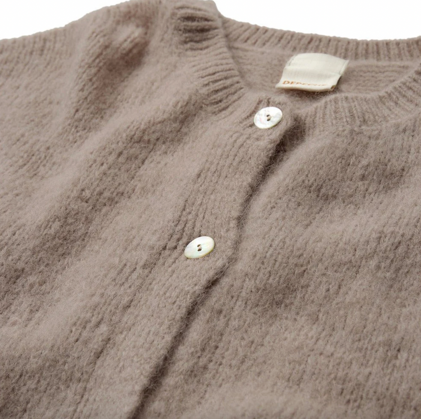 Alpaca cardigan Depeche - Sand