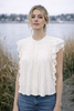Bluse blonde Nelly - White