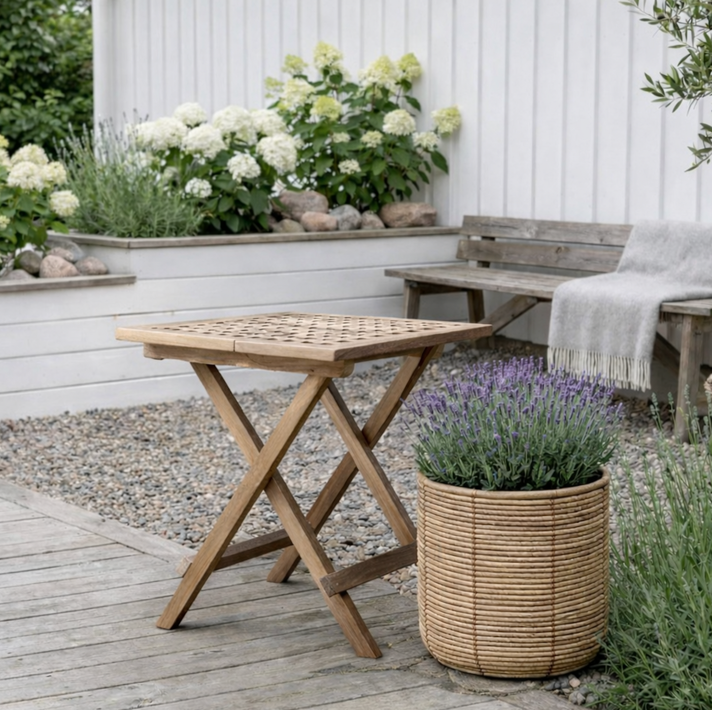 Plantekurve RATTAN BIG - Sæt med 3 størrelser