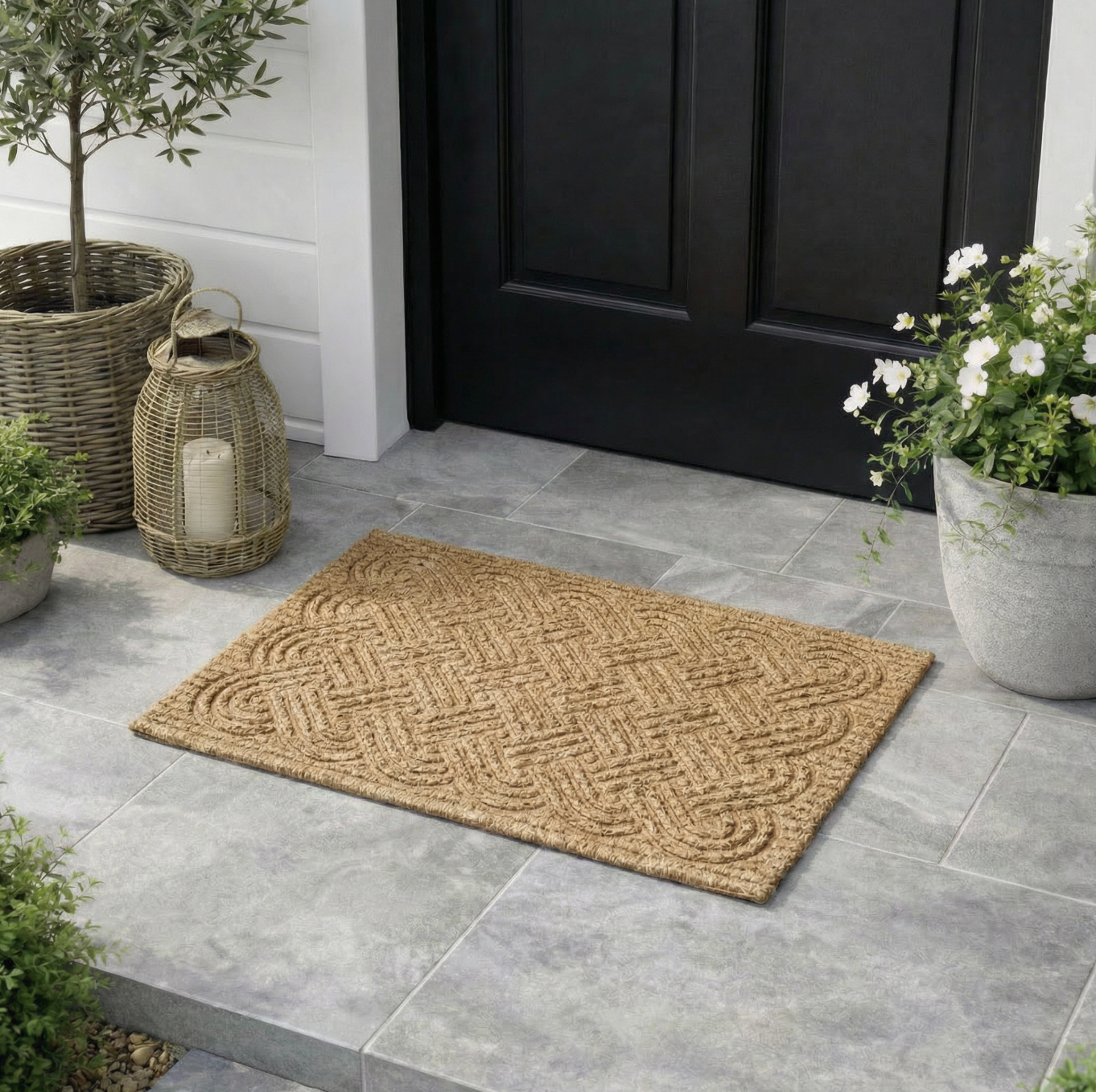 Dørmåtte kokosfibre 45x75 cm