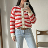 Cardigan Rød strib