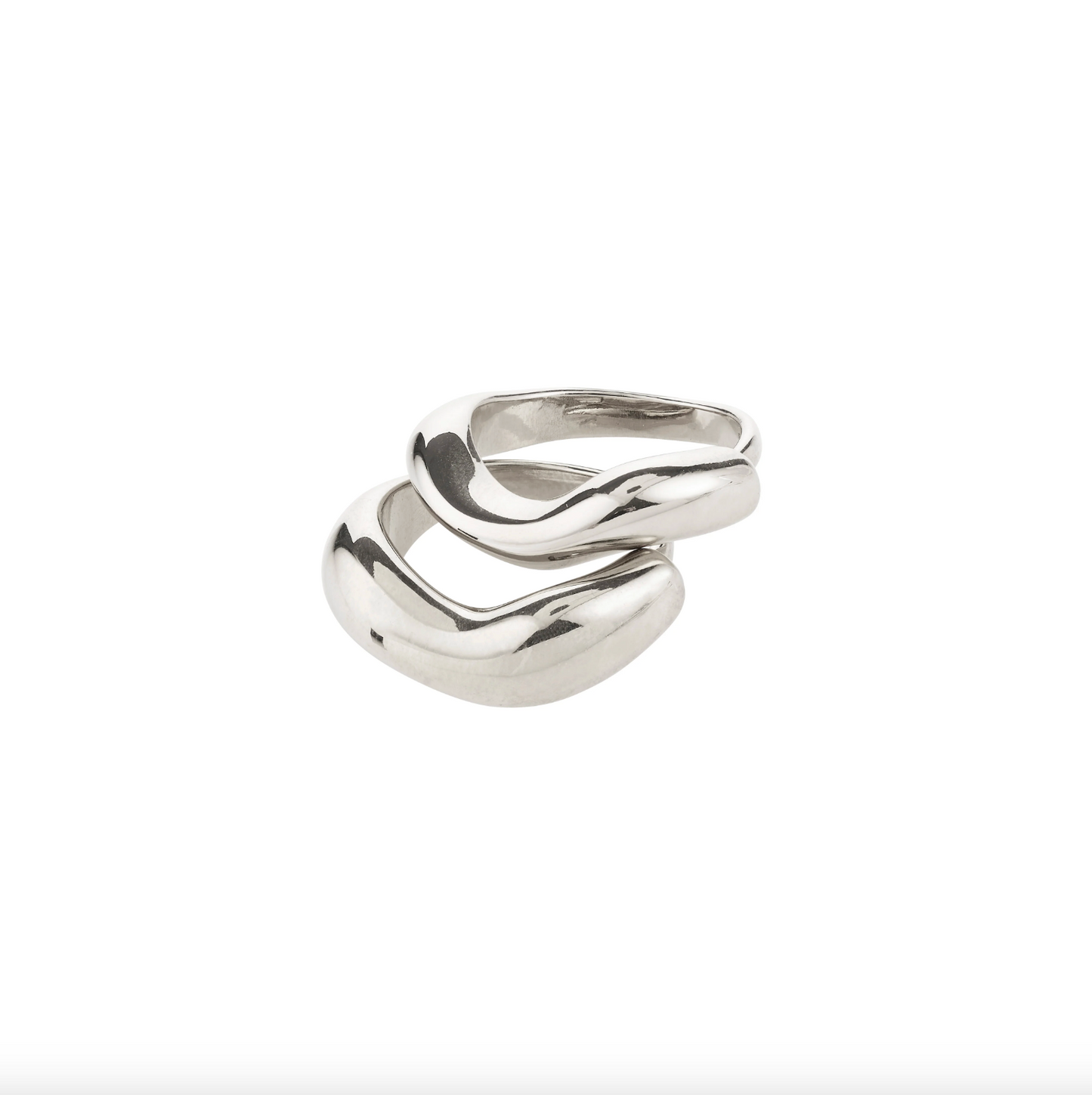 Ring - 2-in-1 sæt sølvbelagt