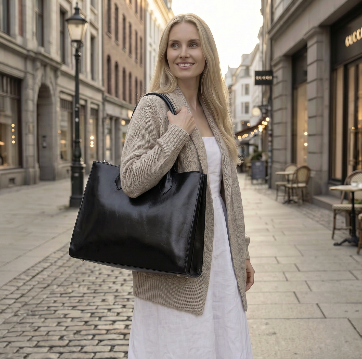Skuldertaske Ora Big - Black