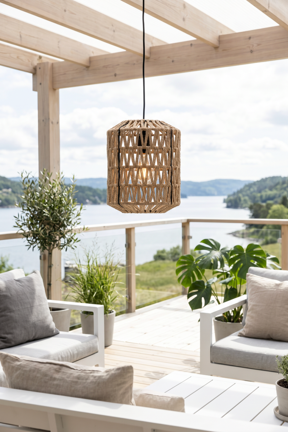 LED lampe til batterier m. Timerfunktion