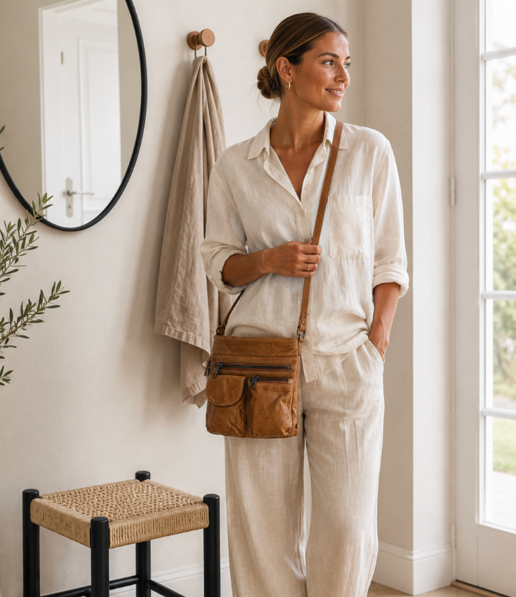 Crossbody Camel – Ultra blød