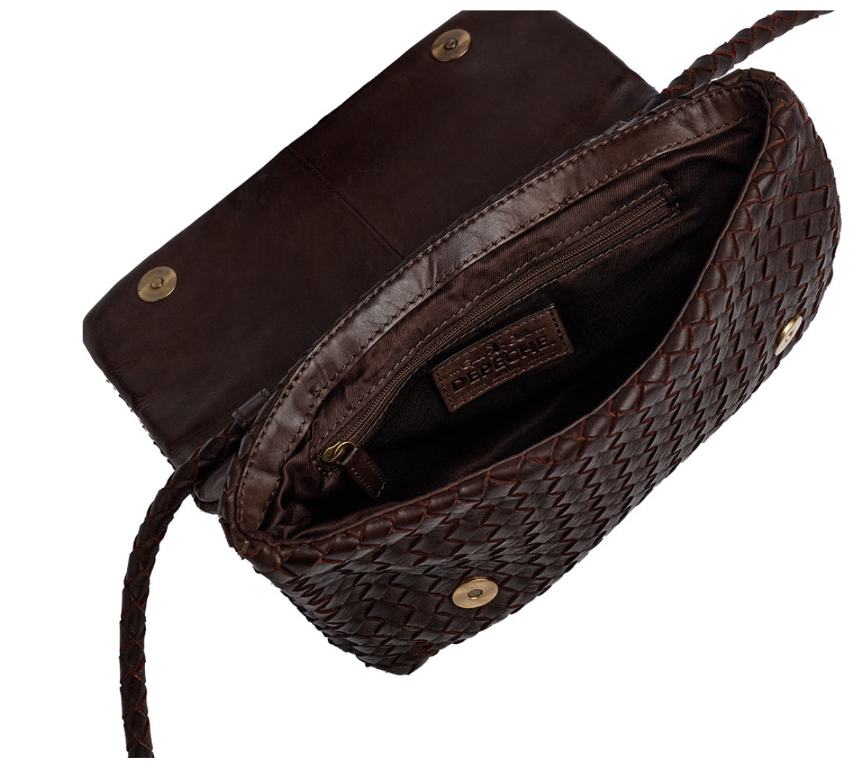 Elegant crossover -  Dark brown – kalveskind læder