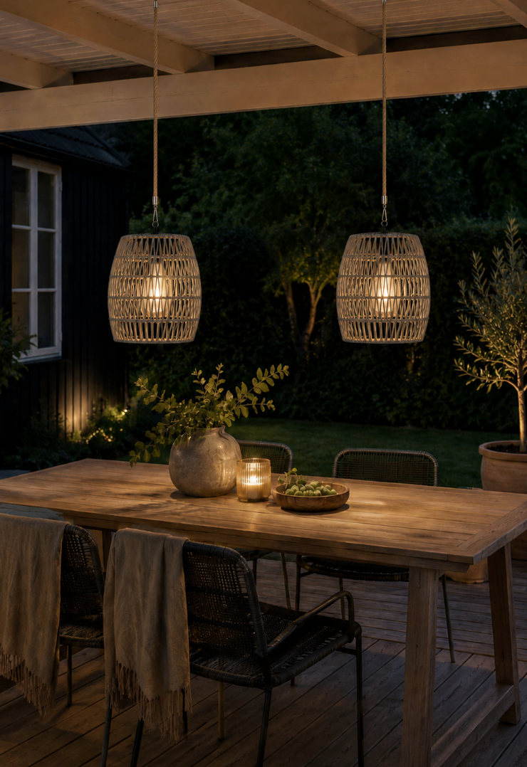 Lampe med solar - Grey