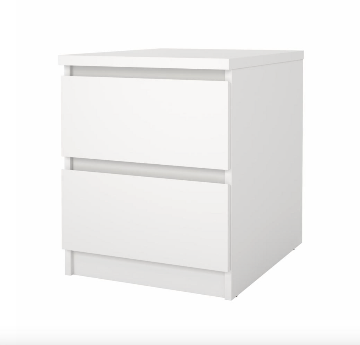Natbord - White 2 skuffe