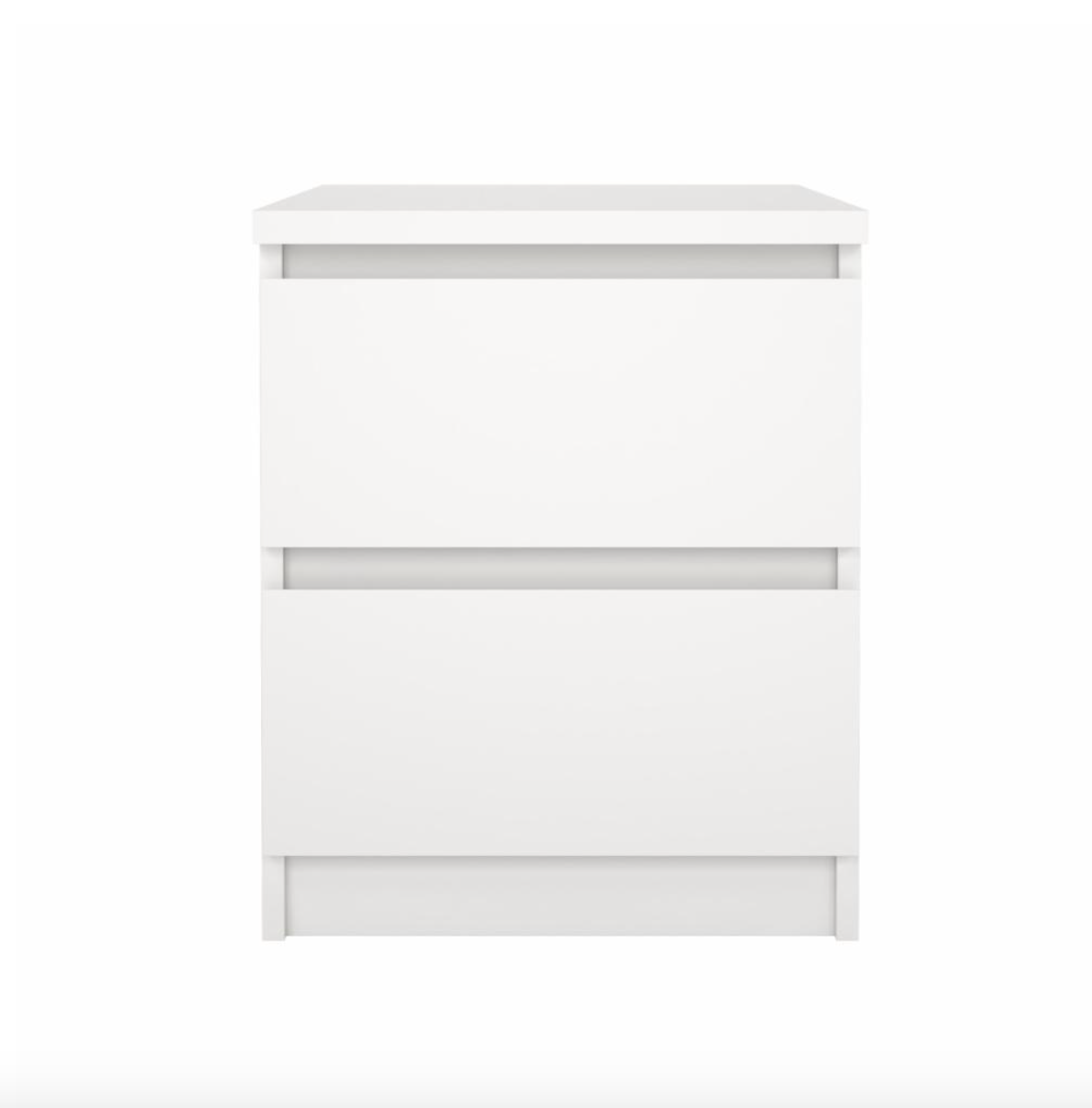 Natbord - White 2 skuffe