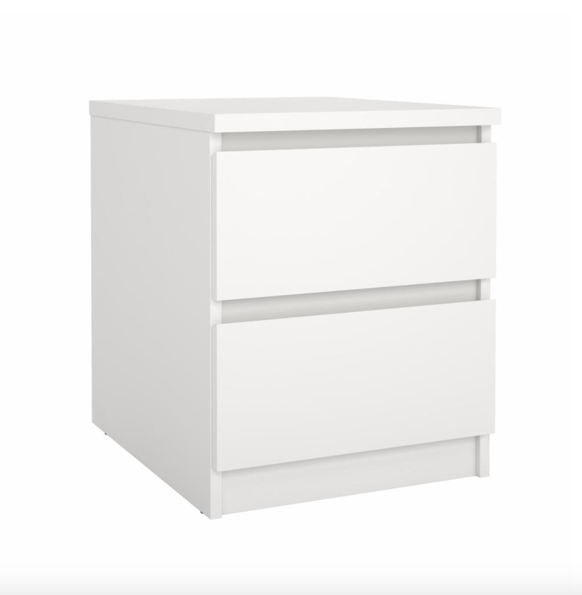 Natbord - White 2 skuffe