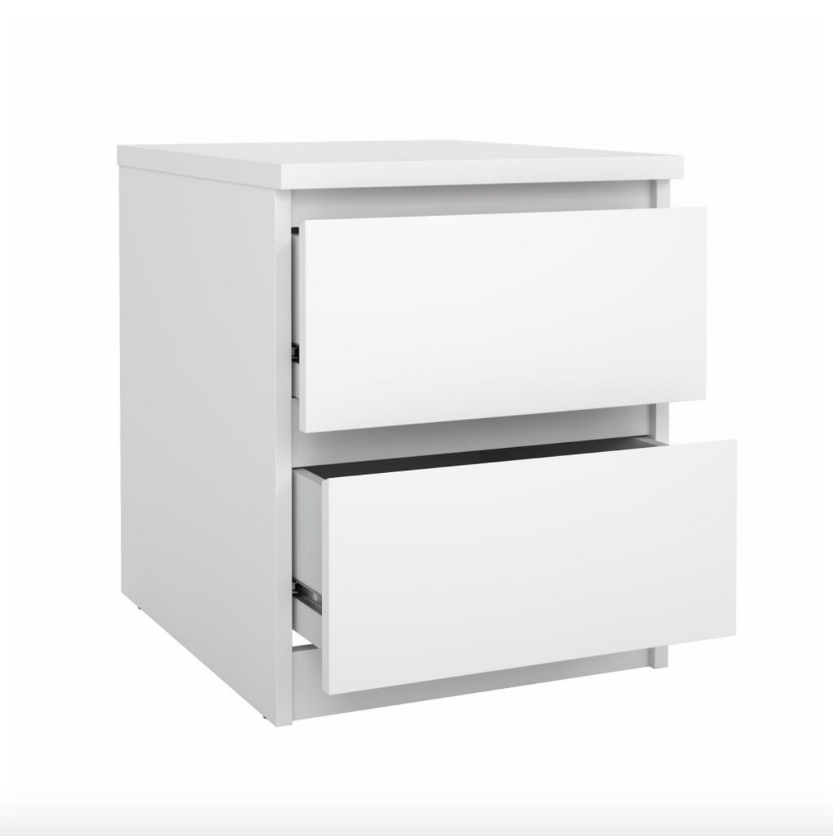 Natbord - White 2 skuffe