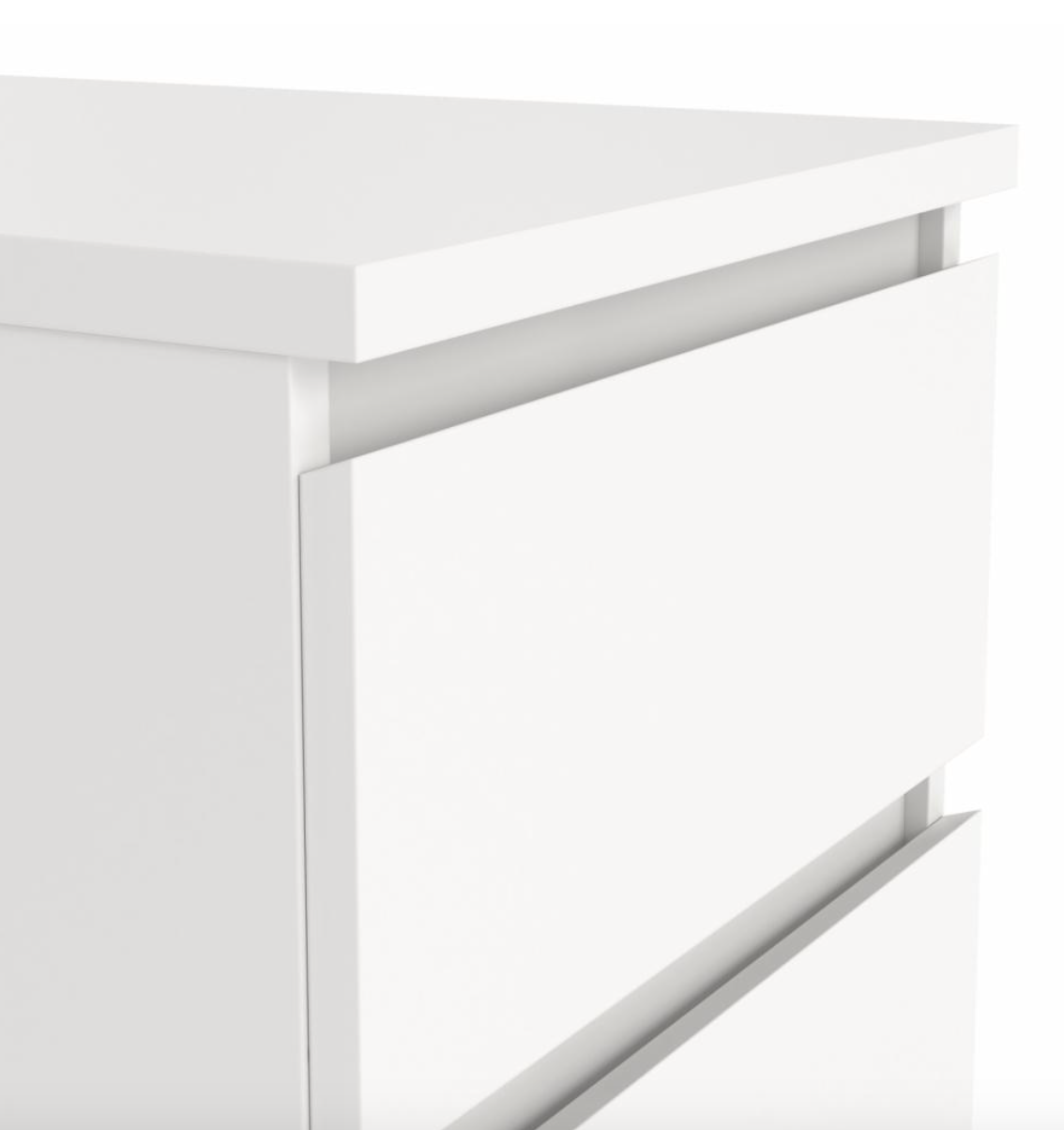 Natbord - White 2 skuffe