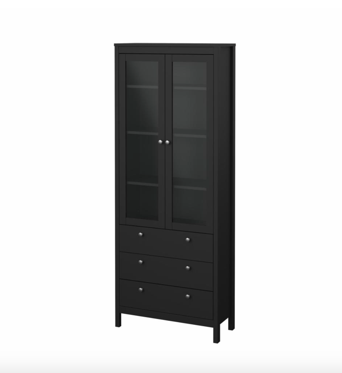Vitrineskab Nordic black