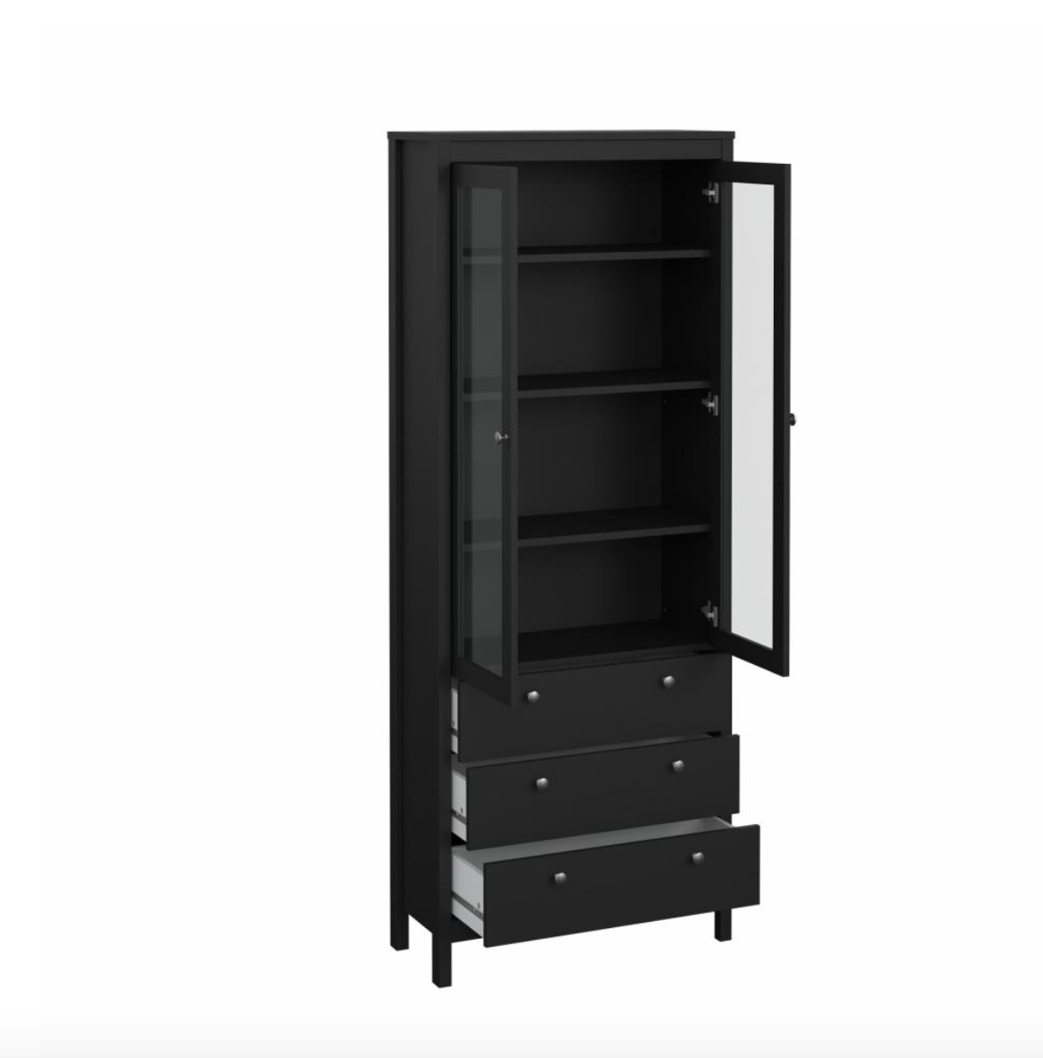 Vitrineskab Nordic black